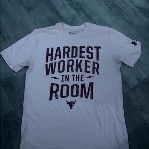 White Graphic T-Shirt with Motivational Print